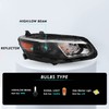 TUSDAR Fits For 2016-2018 Chevy Malibu Halogen Headlights Replacement Headlight