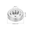 uxcell 5Pcs M4 Knurled Thumb Nuts, Carbon Steel Round Knurled