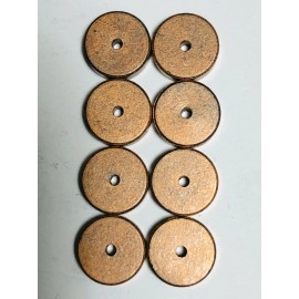 Post War Lionel 8 ZW,VW & KW V-45 Carbon Rollers (extra copper) & 8 Rivets Free Shipping