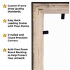18x18 Frame Silver Wood With White Mat | 20x20 Frame