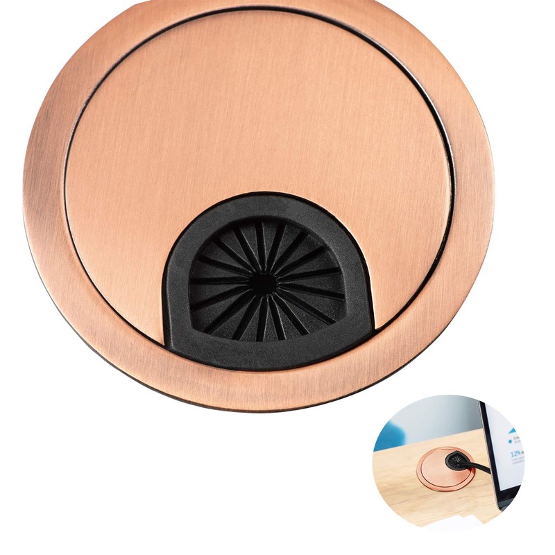 aoozleny Desk Grommet for Wire Organizer,PC Computer Desk Plastic Grommet