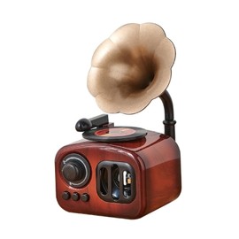 Vintage Gramophone Shape Music Box Retro Music Box for Desktop Decoration Unique Birthdays and Anniversaries Durable ABS Material Nostalgic Decor for Music Lovers and Collectors