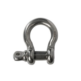 Hi-Gear 4 Pack 316 Stainless Steel Marine Bow Shackle, D Ring Screw Pin Clevis Heavy-Duty, 4,000 lbs Working Load Limit, Lifting, Rigging and Recovery, 1/2'' Diameter Shackle