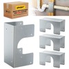 UPVONT Stud Shoes for Double 2X Studs, 16-Gauge Galvanized Stud