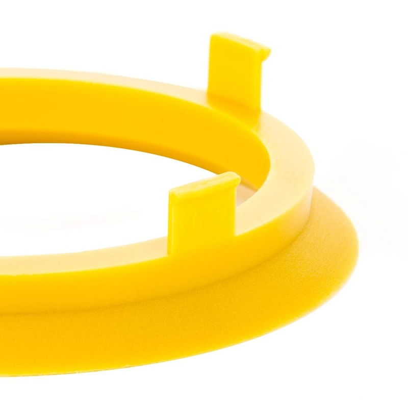 LST 4 x yellow centring rings for alloy wheels, wheel