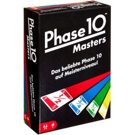 Mattel Games FPW34 Phase 10 Masters Card Game, Suitable for 2 - 6 Players, Playing Time Approx. 60 - 90 minutes, ages 7 and up (cover image may vary) (German language version)