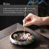 PIOSRTRR Incense Stick Holder-Crystal Lotus Incense Holder,Ceramic Incense Burner