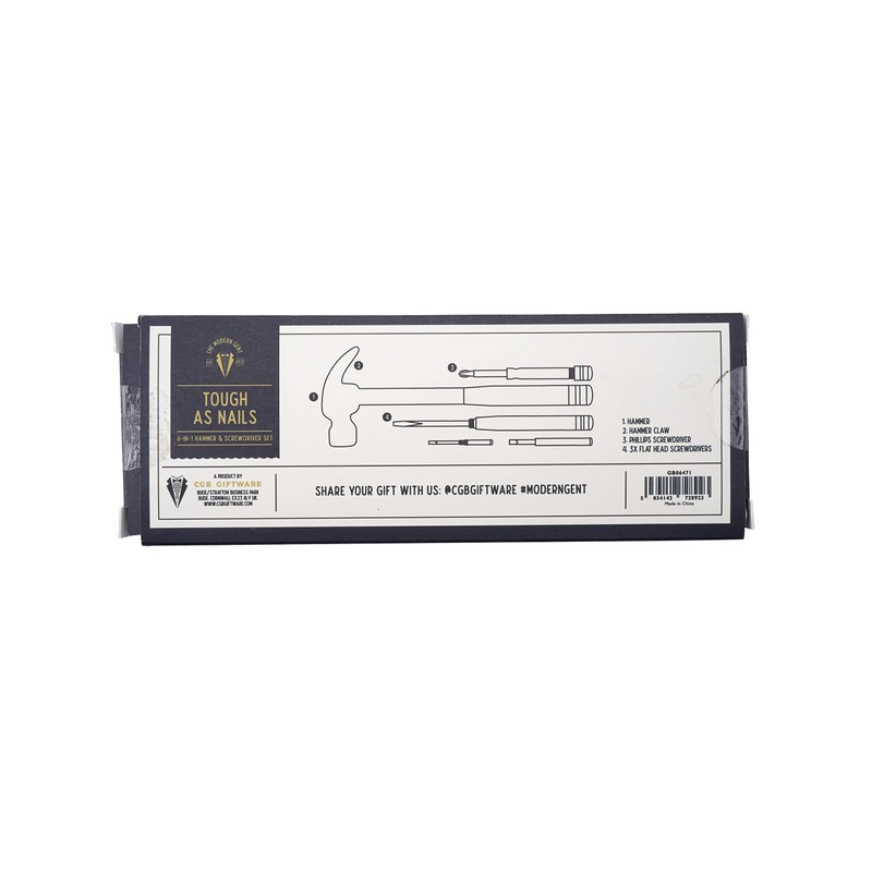 CGB Giftware | 6-in-1 Hammer Tool & Screwdriver | DIY