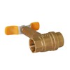 Midline Valve 75564 Premium Brass Ball Valve, Long Bonnet with