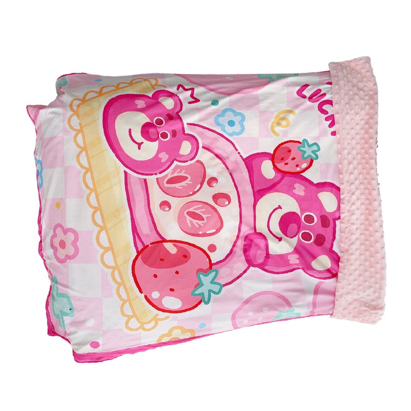 Baby Raised Dot Blanket Cartoon Soothing Soft Baby Dotted Blanket