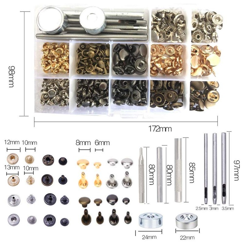 183Pcs Leather kit,Leathercraft Working Tool Kit with Saddle Making Tools