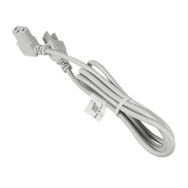 HQRP AC Power Cord Compatible with Horizon Fitness Evolve-Simple-Steps (TM613) GS1035T (TM302) GS1040T (TM604) LS760T (TM301) LS780T (TM606) LS925T (TM210) Treadmill Mains Cable White, UL Listed