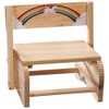 Fox Valley Traders 2-in-1 Children's Step Stool and Chair, Unicorn
