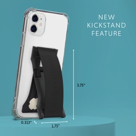 LOVEHANDLE PRO Premium Phone Grip - Silicone Phone Strap - Magnetic Phone Mount and Kickstand for Smartphone and Tablet - Party Bear Silicone