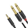 J&D 3.5mm to 6.35mm Stereo Cable, 1/4 jack to 3.5mm