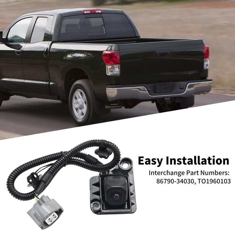 Saihisday 86790-34030 Rear View Backup Camera with Harness Replacement for