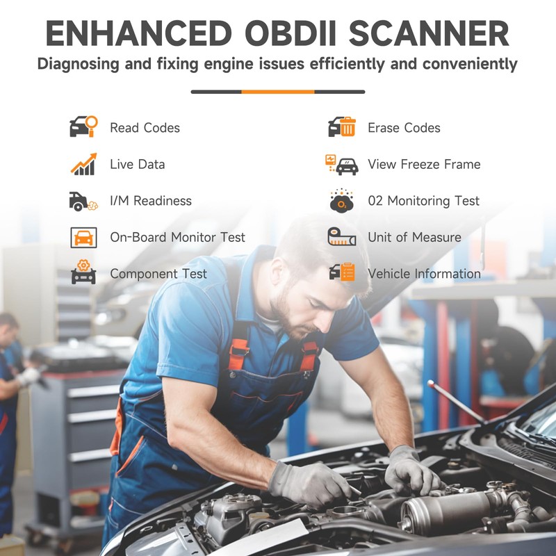 FOXWELL NT201 OBD2 Scanner Code Reader for Cars and Trucks