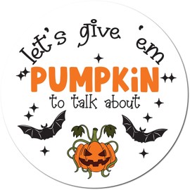 Magnet Me Up Let's Give 'Em Something To Talk About Spooky Funny Magnet Decal