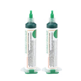 Kadimendium 2Pcs Light Curing Solder Mask Ink Green BGA PCB Repair Paint Solder Solder Resist Ink Chip Paint Shedding Tool Solder Kit
