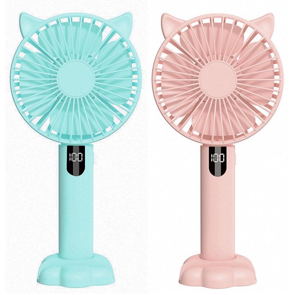 2 Pack Mini Portable Hand Held Fan, Night Light Handheld