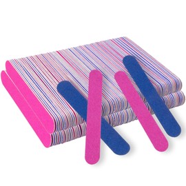 Pack of 100 Nail Files, Professional Nail Files, Double-Sided Nail Files, Double-Sided Disposable Nail File 180/240 Grit, for Gel Nails Natural Nails