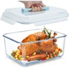 Komphy Large Glass Food Storage Containers with Lids, 200 Oz/26