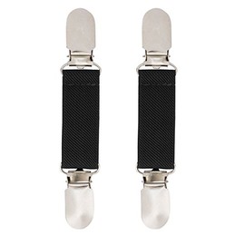 SANREMO Elastic Glove and Mitten Clips for child Kids Extra Strong & Comfortable Design (Black)