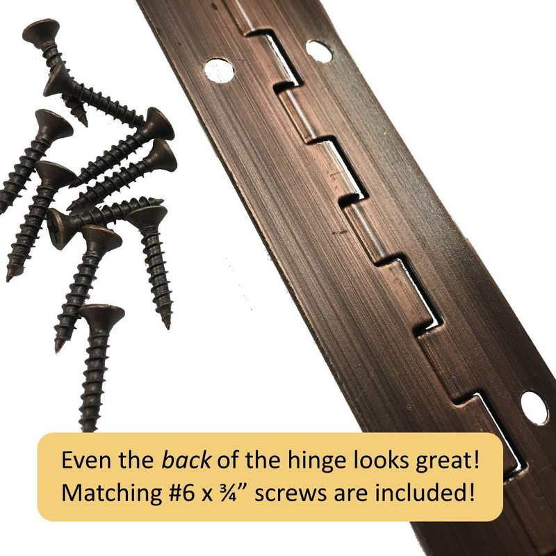 1-1/2" x 48" Continuous Piano Hinge - Heavy Duty .060"
