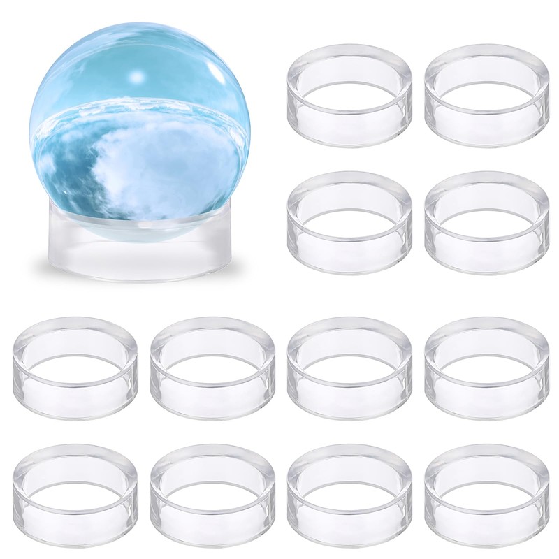 Hipiwe 12Pcs Sphere Hoder Stand Clear Sphere Display Stand Holder