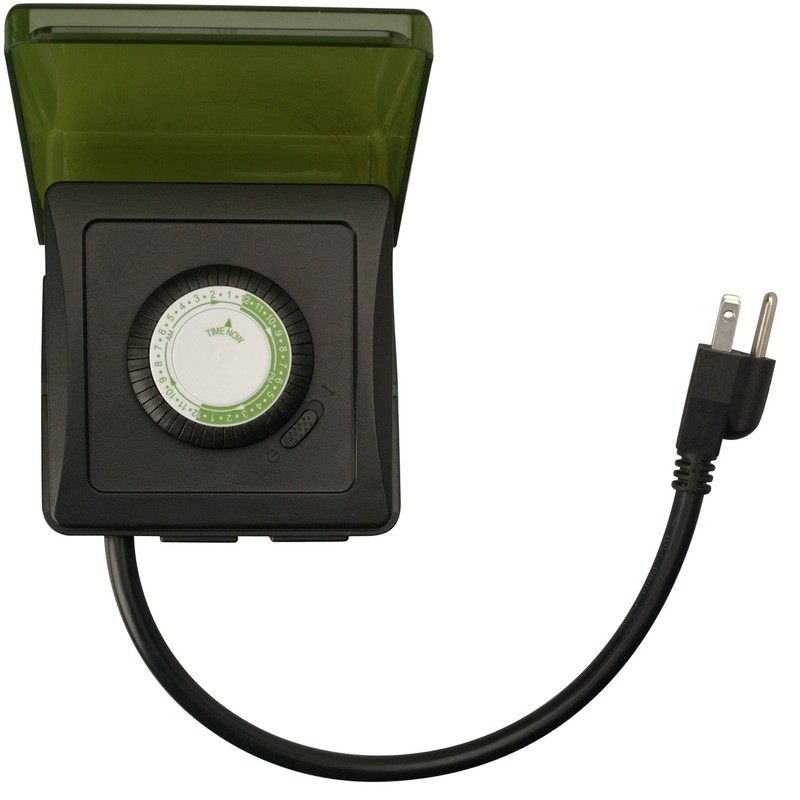 Woods 50012WD Outdoor 24-Hour Heavy Duty Mechanical Plug-In Timer; 2