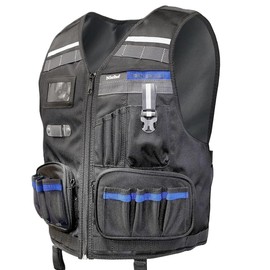 Niche Heavy Duty Tool Vest for Men – Adjustable Work Vest with Tool Pockets, Belt Loops & Reflective Stripes – TL-6202 New Version