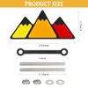 Tri-Color Car Emblem for Mesh Gille,Waterproof Car Emblems and Badges