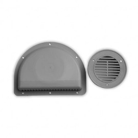 Alliance Injection Molding ToughGrade RV ATV Cargo Trailer Side Air Vent Grey