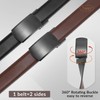 JASGOOD Men's Belt Leather Reversible Belt for Men 1.3" Mens