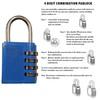 Dapetz ® 4-Digit Combination Padlock, Resettable Locker Padlock, Weatherproof Outdoor
