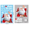 MiJoyDuo 123 Pcs Christmas Window Clings, 6 Sheets Xmas Adorable