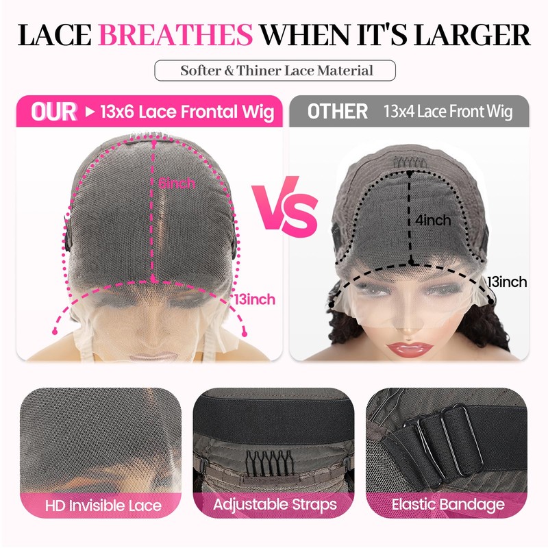 OVEOOZ 30 Inch FB/27 Balayage Highlight Lace Front Wig Human