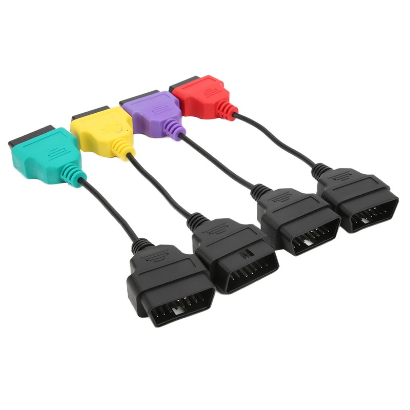4pcs OBD2 Scanner Cable Adapter Diagnostic Connector Car Scan Tool