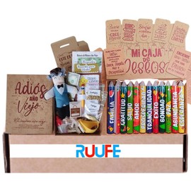 RUUFE New Years Doll año Viejo kit y velas navideñas Colombianas Muñeco año Viejo Colombia muñeco de año Viejo kit velas navideñasColombianas velas de la prosperidad (2 Dolls Kits & 2 Candles kit)