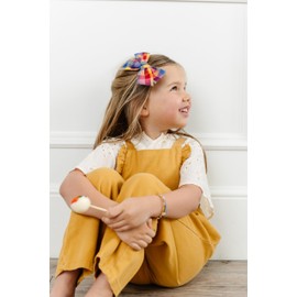 Little Poppy Co. Three Hair Bows Set - Stylish Handmade Accessories for Girls, Toddlers, and Babies | Premium Quality | Clips and Headbands