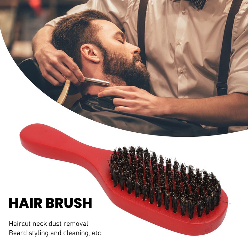 Nylon Hair Oil Head Styling Brush Professional Portable Ergonomic Beard