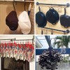 Sheporse 10PCS S Clothes Hooks for Hanging, 8cm Black Heavy