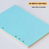 A5 Colorful Blank Notebook Insert Paper, 6-Hole Punched, 120GSM Loose-Leaf