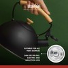 La Cafetière LCWHKETBLK Black Whistling Kettle with Wooden Handle, 1.6L,