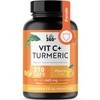 Life360 Crcuma Vitamina C  270 Cpsulas  cido Ascrbico, Raz de Crcuma Longa  Adicionado con Estearato de Magnesio  Vit C  Turmeric                     
