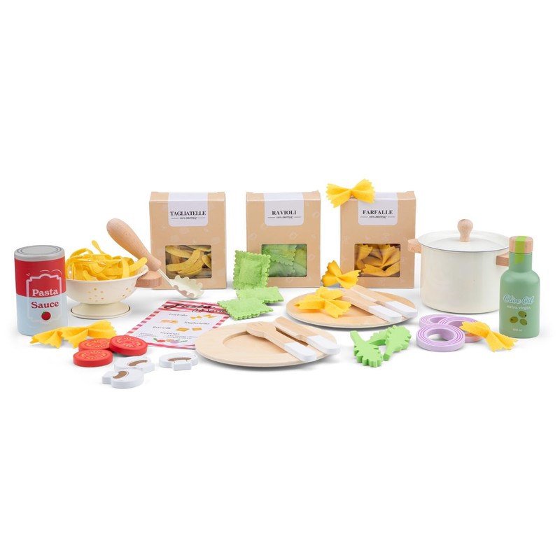 Woet® – Cibo Giocattolo Pasta Set in Legno per Bambini