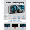 MASHI 8.4''Large Digital Wall Clock, Led Alarm Clock with Big