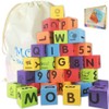 MOBU Foam Building Blocks 30PCS Learning Letters Alphabet Blocks Puzzle,