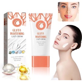 Crema perezosa blanqueadora de gluta, loción de crema facial blanqueadora de gluta, crema perezosa hidratante, gel blanqueador exfoliante de naranja, crema facial blanqueadora para limpiar y suavizar