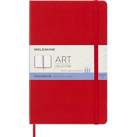Moleskine Art Plus - Cuaderno de dibujo, Libro, Rojo escarlata, Large